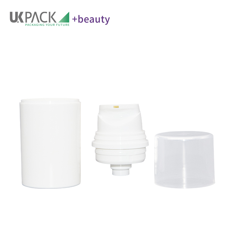  airless lotion pump bottles manufacturer 50ml PCR cosmetic packaging UKA66