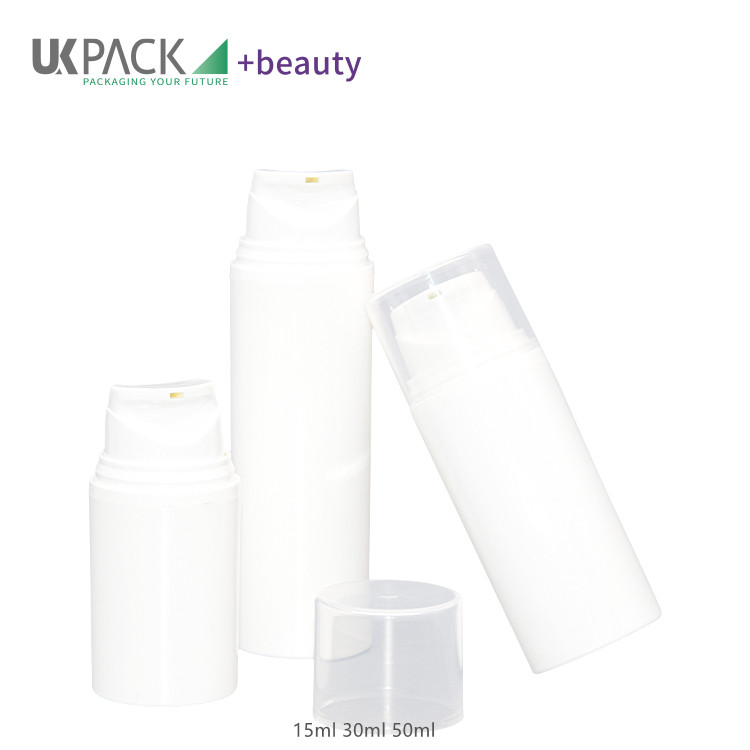  airless lotion pump bottles manufacturer 50ml PCR cosmetic packaging UKA66