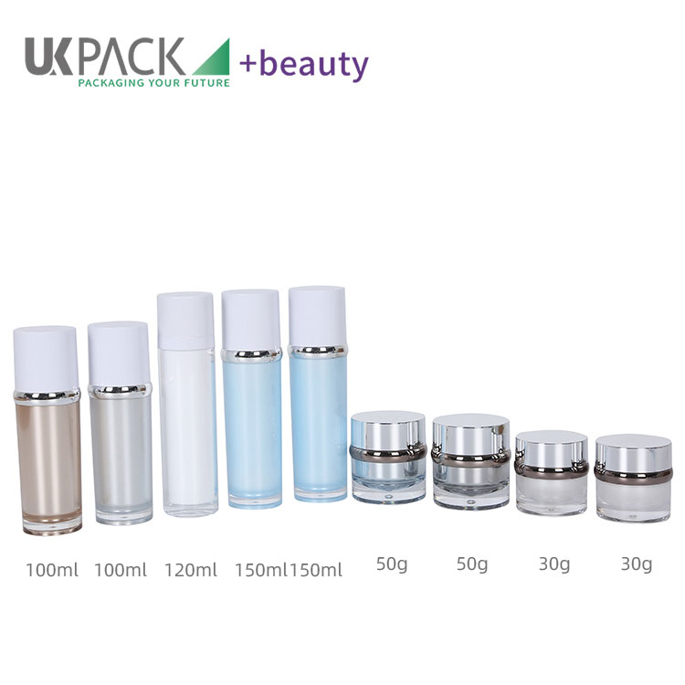  acrylic cosmetic packaging set lotion 100ml 120ml 150ml jar 50g 30g UKM49