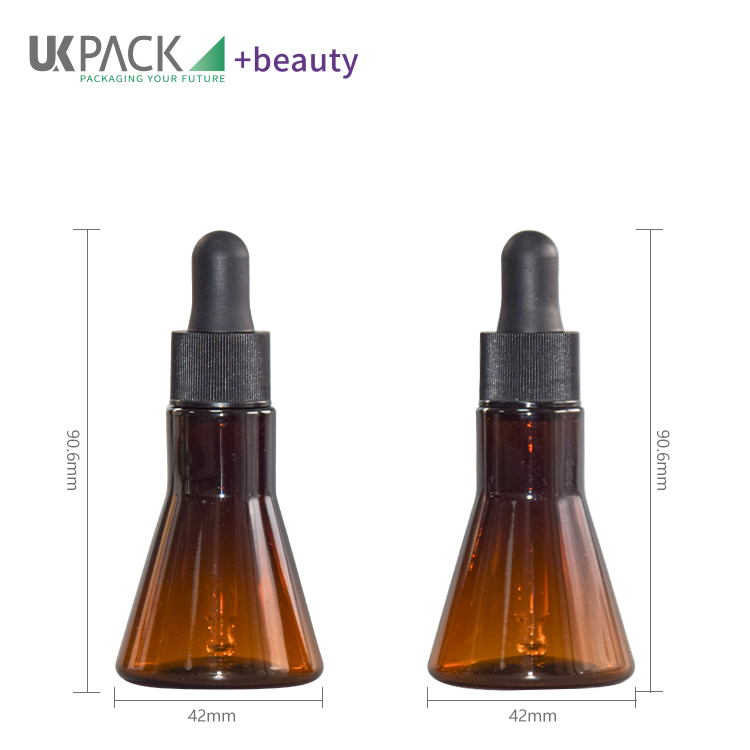 20ml dropper brown bottle for essence cosmetics packaging 尺寸