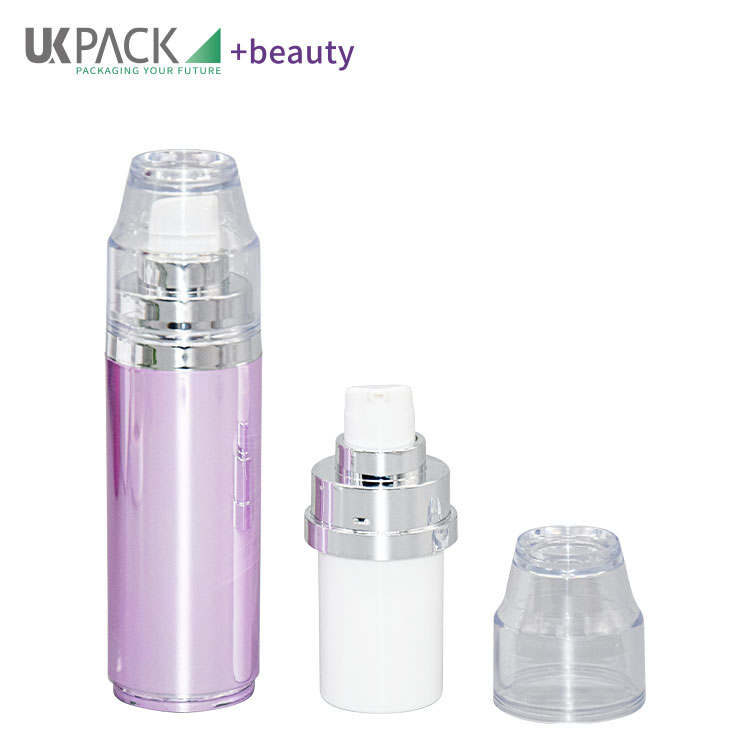 Double-Ended 15ml*2 empty airless pump bottles for cosmetics eye creams UKA60