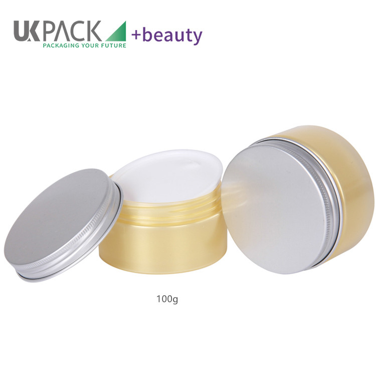 100ml cosmetic containers with lids empty plastic cream jars packaging UKC22