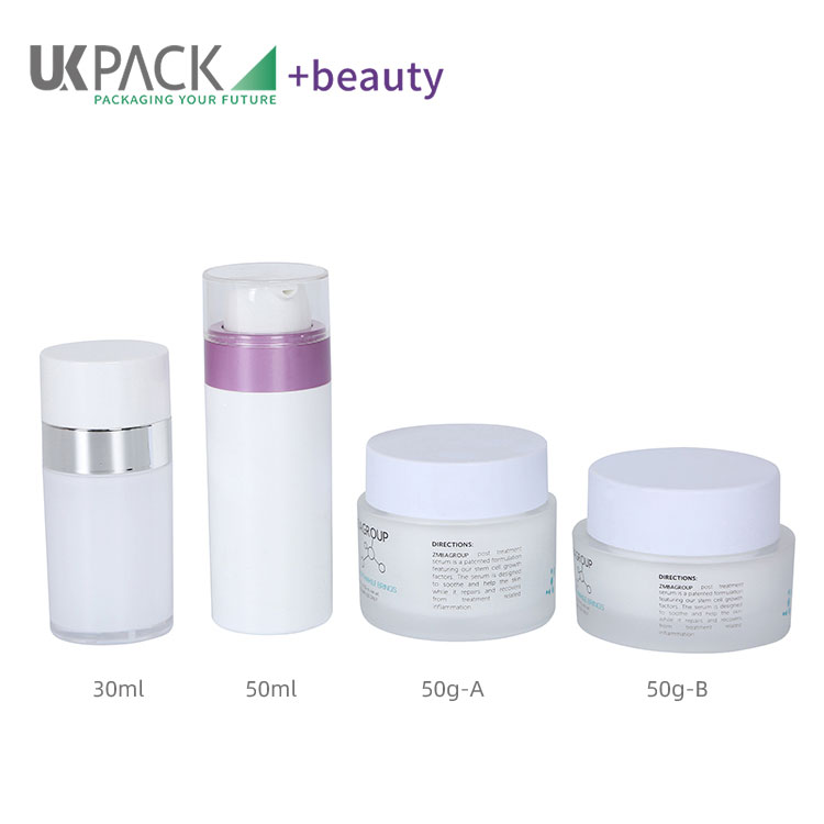 PMMA Cosmetic Jars and Airless Bottles Series 30ml 50ml 50g UKM23