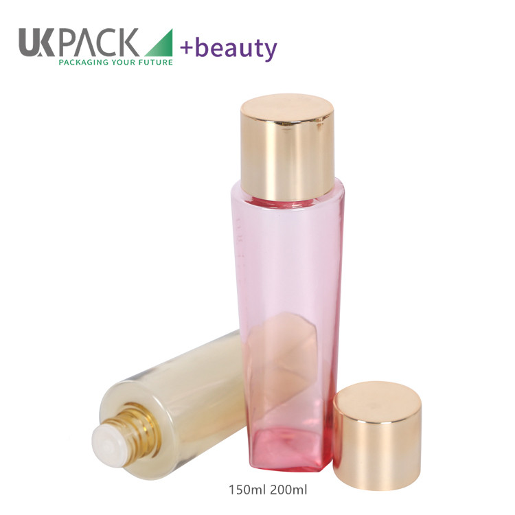 makeup remover bottle supplier for toner liquid 150ml 200ml skincare packaging UKG04