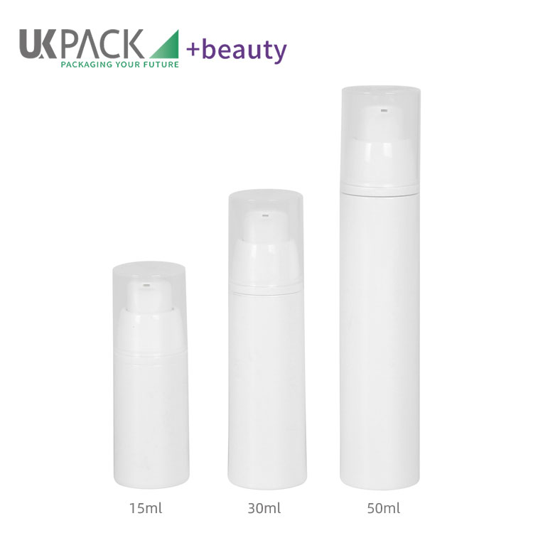 15ml 30ml 50ml Recyclable Airless Pump Bottles PCR Packaging UKA04-B