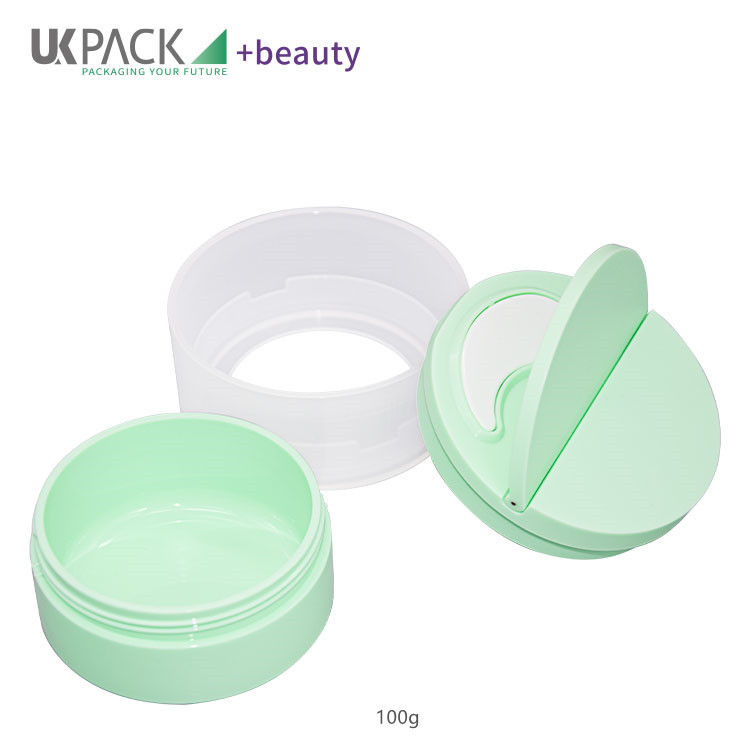 Detachable eye cream containers flip cap scoop UV packaging luxe cosmétique 100g UKC53