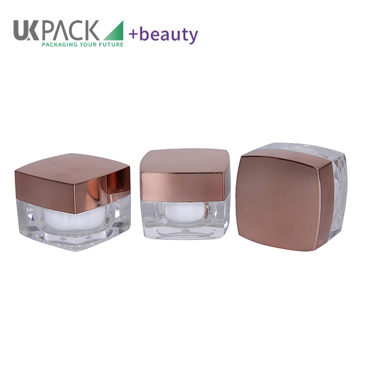 5ml PMMA Trial Cream Jars Acrylic Skincare Container Manufacturer UKT10