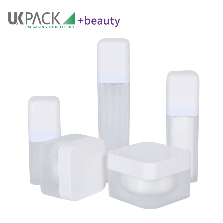 Wholesale 15ml 30ml 50ml 5g 30g 50g Square White Double-wall cosmetic containers