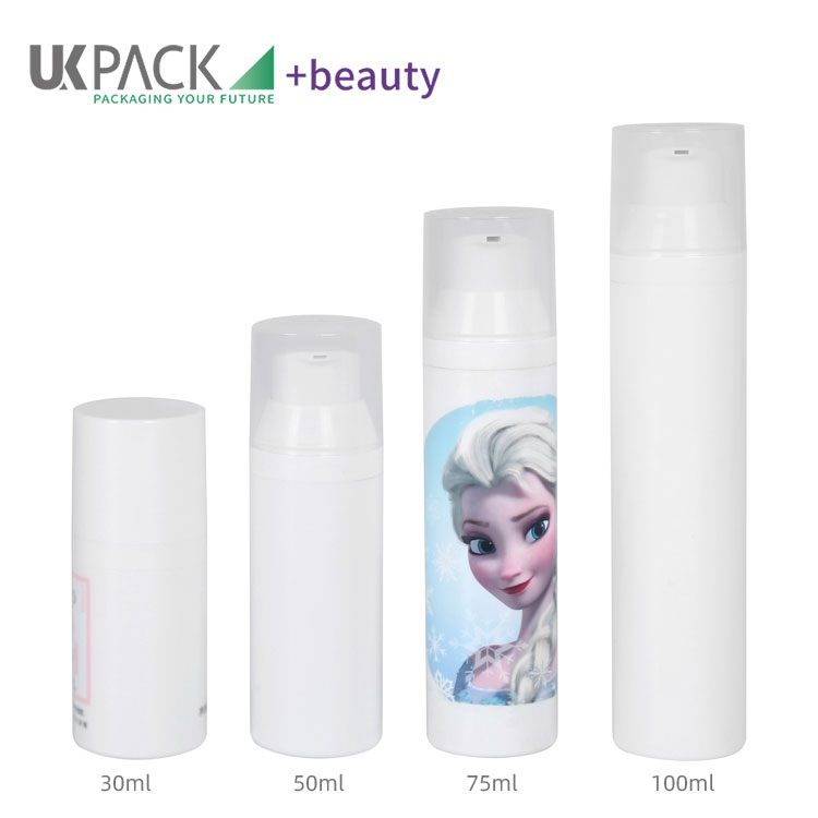 30ml 50ml 75ml 100ml PP airless lotion pump cosmetic bottles UKA08