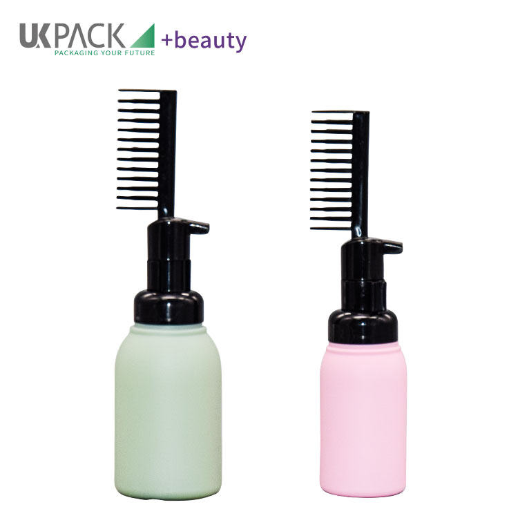  foam pump pettine comb applicator bottles for Salon Hair Coloring Dyeing 50ml 100ml UKF23