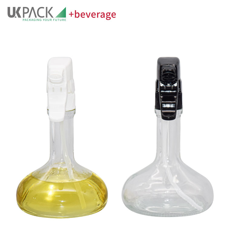 250ml glass bottles PP oil spray dispenser pump oil sprayer bottle wholesale UKP14