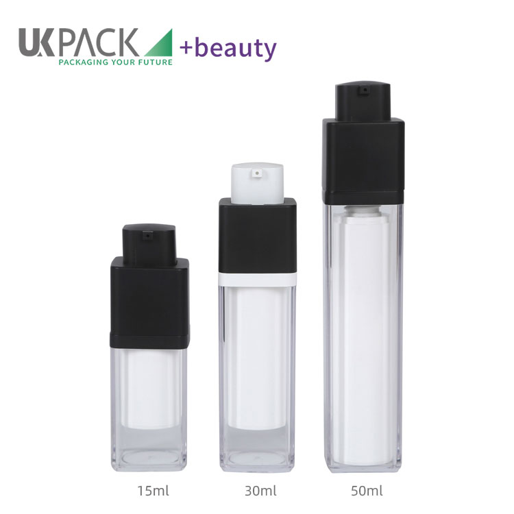 15ml 30ml 50ml PMMA Airless Bottle Manufacturer Makeup Container UKA33