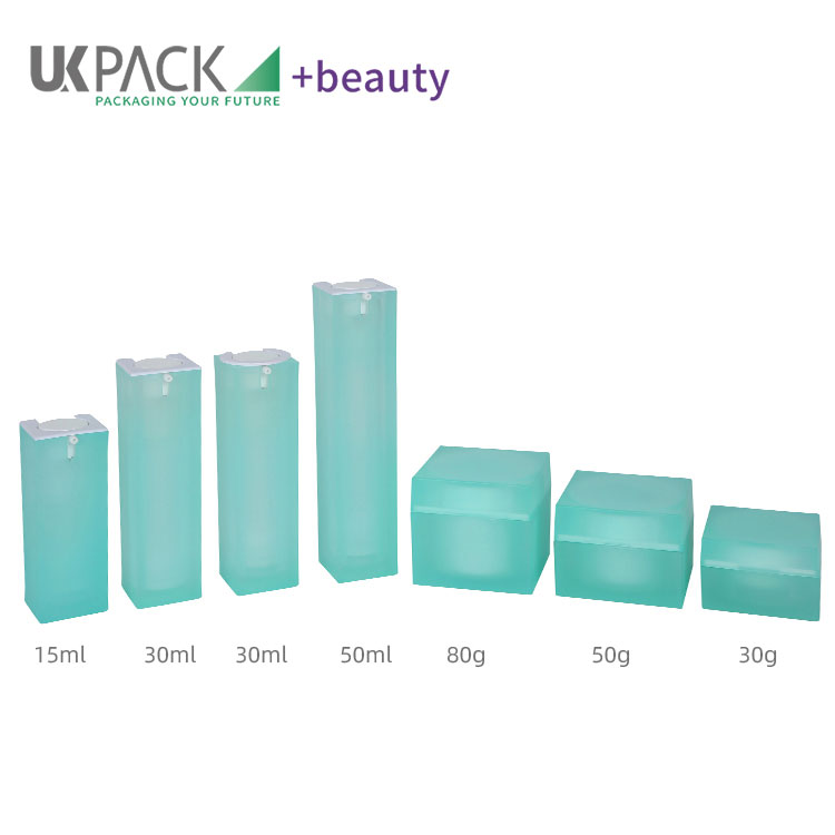Square custom skincare packaging series 15ml 30ml 50ml 80g 50g 30g UKM22
