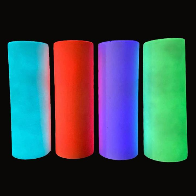 20OZ Glow In the Dark Sublimation Tumbler Straight Seamless 304 Stainless Steel