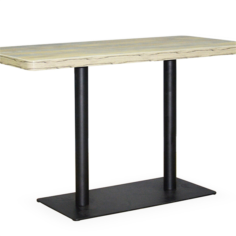 HPL laminate 120*60*75 restaurant table for 4 people