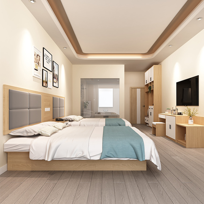 Manufacturer light luxury modern hotel apartment furniture set