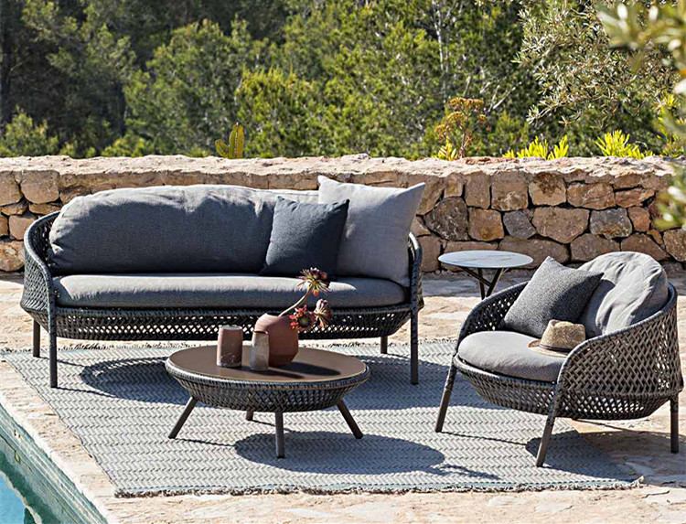 outdoor rattan furniture rattan wicker woven patio sofa set