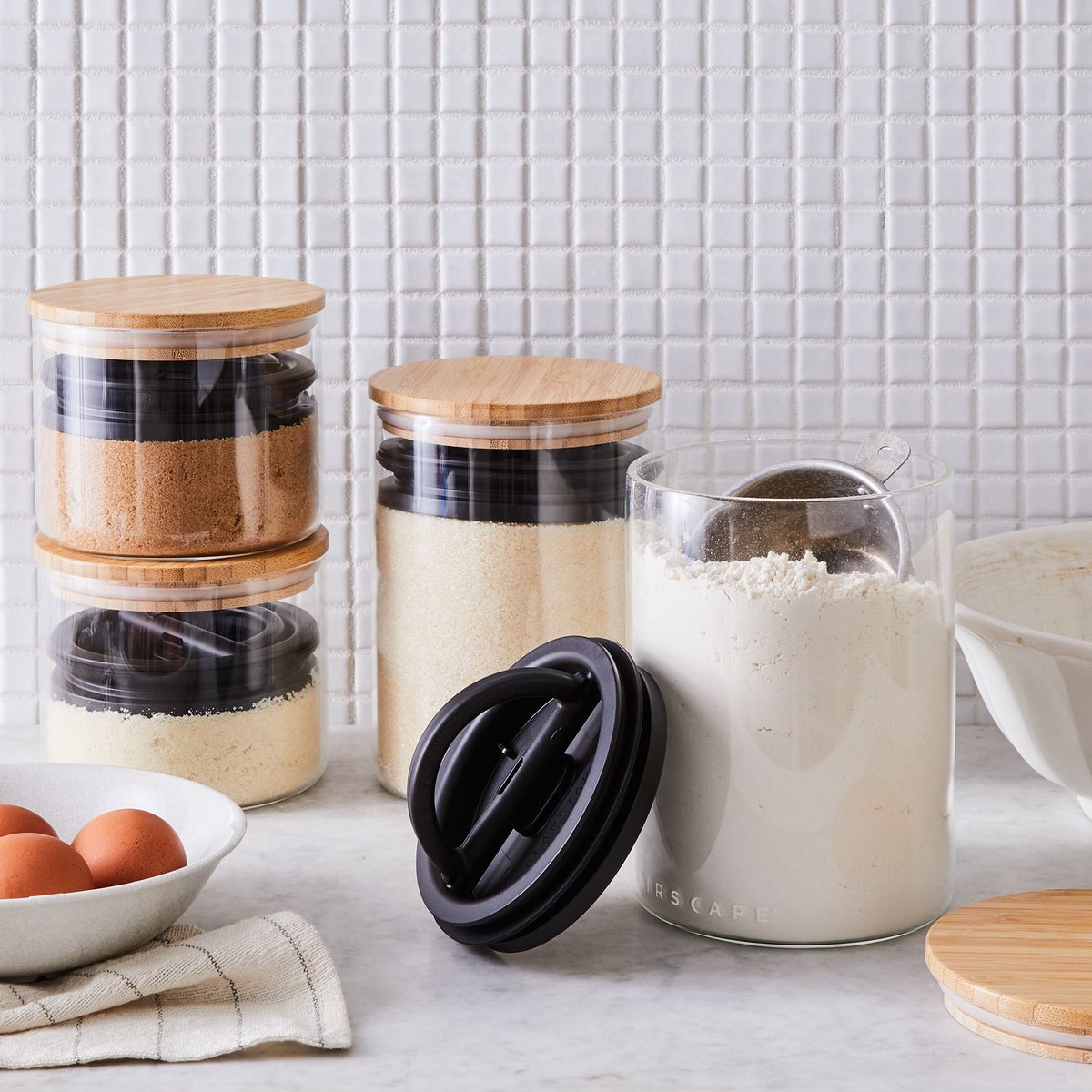 Straight-Sided Glass Jars with Lug Caps for Food Storage - Available in Different Sizes