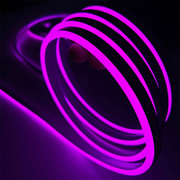 Waterproof IP65 Purple LED Neon Rope Light DC12V No Fragile Flexible Led Neon Flex Tube