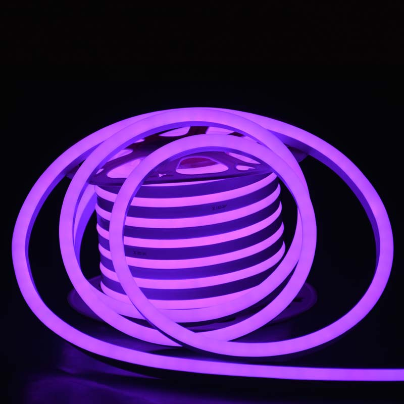 Purple led neon flex neon led flex rope 2.5cm cutting distance for bar home lighting 