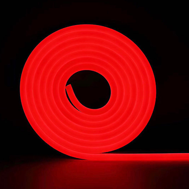 Red color 5mm 12V Flexible Neon Strip Light Waterproof DIY Cuttable Outdoor Neon Lights