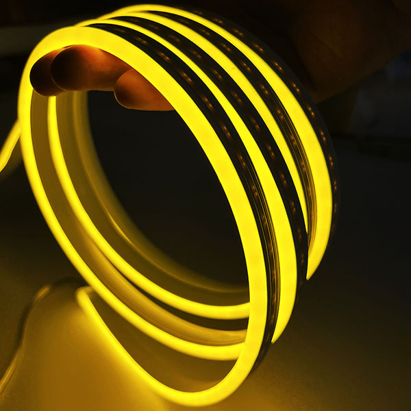  Yellow Silicone   LED Neon Strip Lights DC 12V Waterproof Rope Light for Indoor Outdoor Decoration