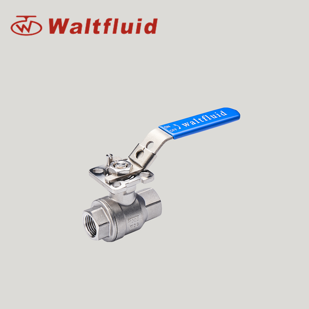 2-PC Stainless Steel Ball Valve Full Port 1000WOG(PN69) ISO-Direct Mount Pad