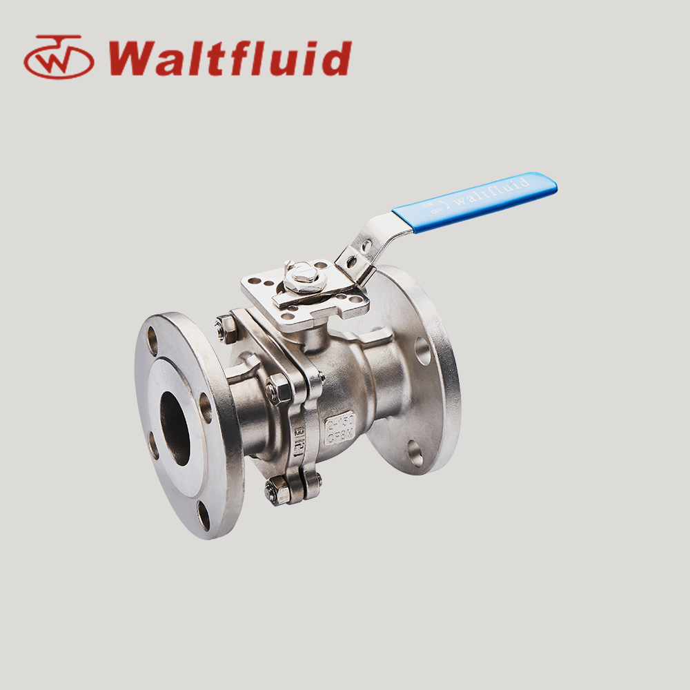 2-PC Stainless Steel Ball Valve Full Port,Flange End 600Lb ISO5211-Direct Mount Pad