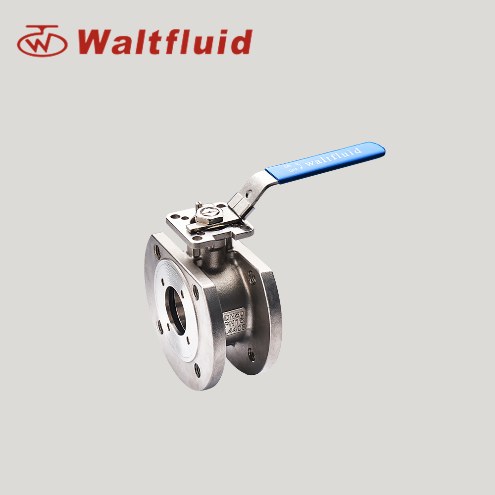 Wafer Type Stainless Steel Ball Valve Full Port, Flange End PN16 ISO5211-Direct Mount Pad