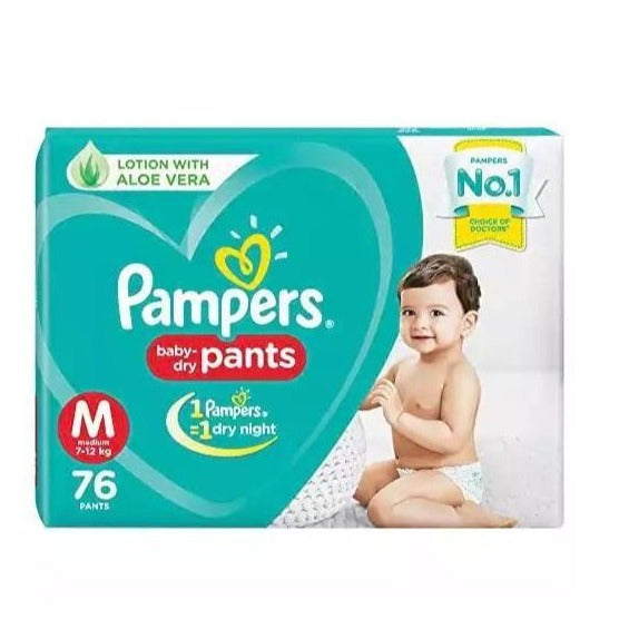 Huggies Wonder Pants, Medium (M) Size Baby Diaper Pants, 7 - 12 kg, 50 count, with Bubble Bed Technology for comfort - Saodagar