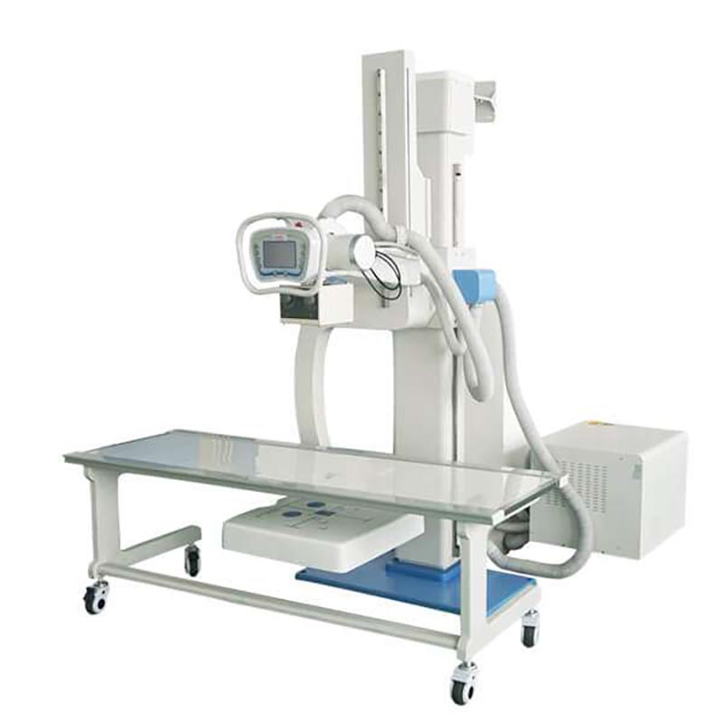 mobile radiography x-ray table with transparent surface for exposure
