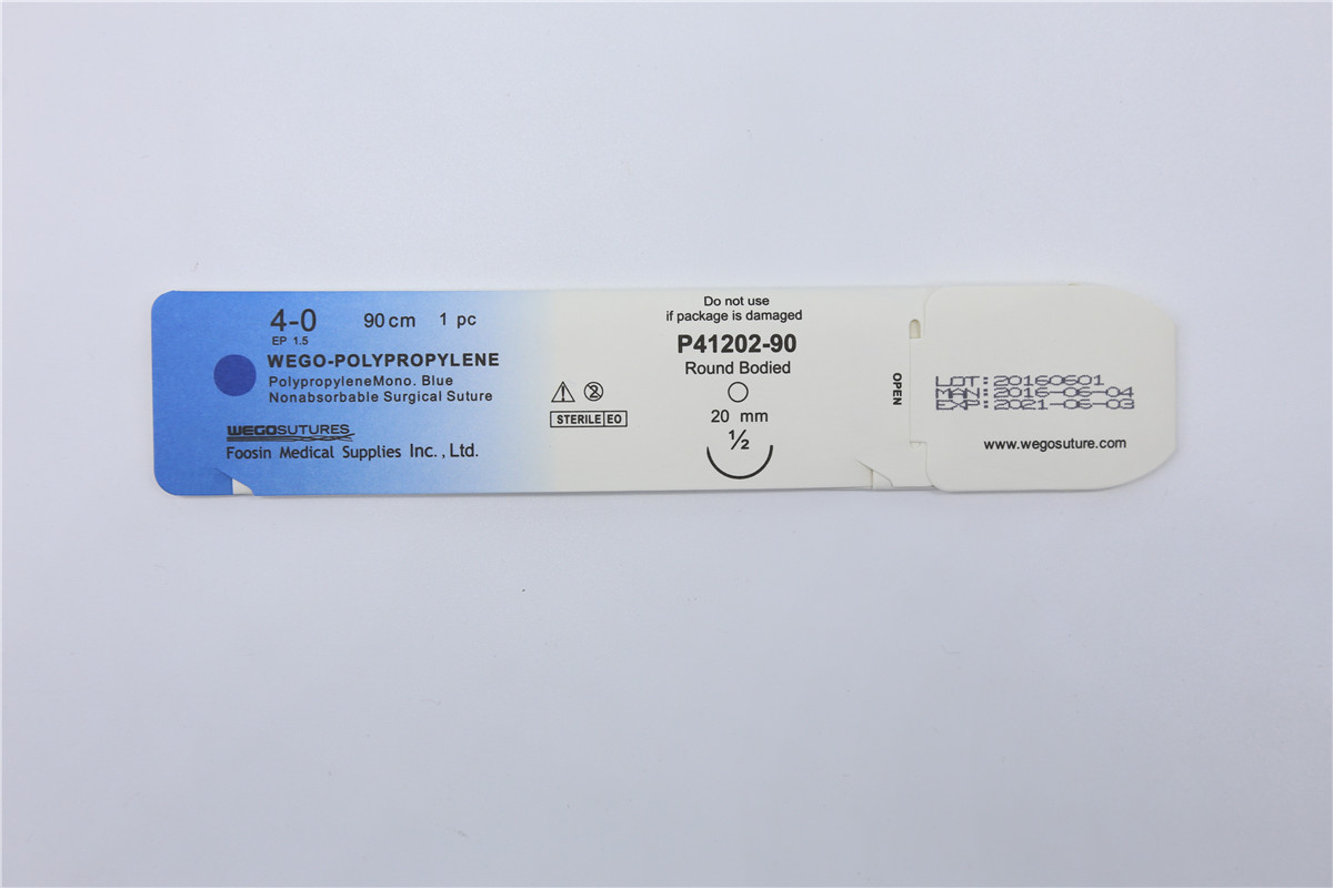 Sterile Monofilament Non-Absoroable Polypropylene Sutures With or Without Needle WEGO-Polypropylene02