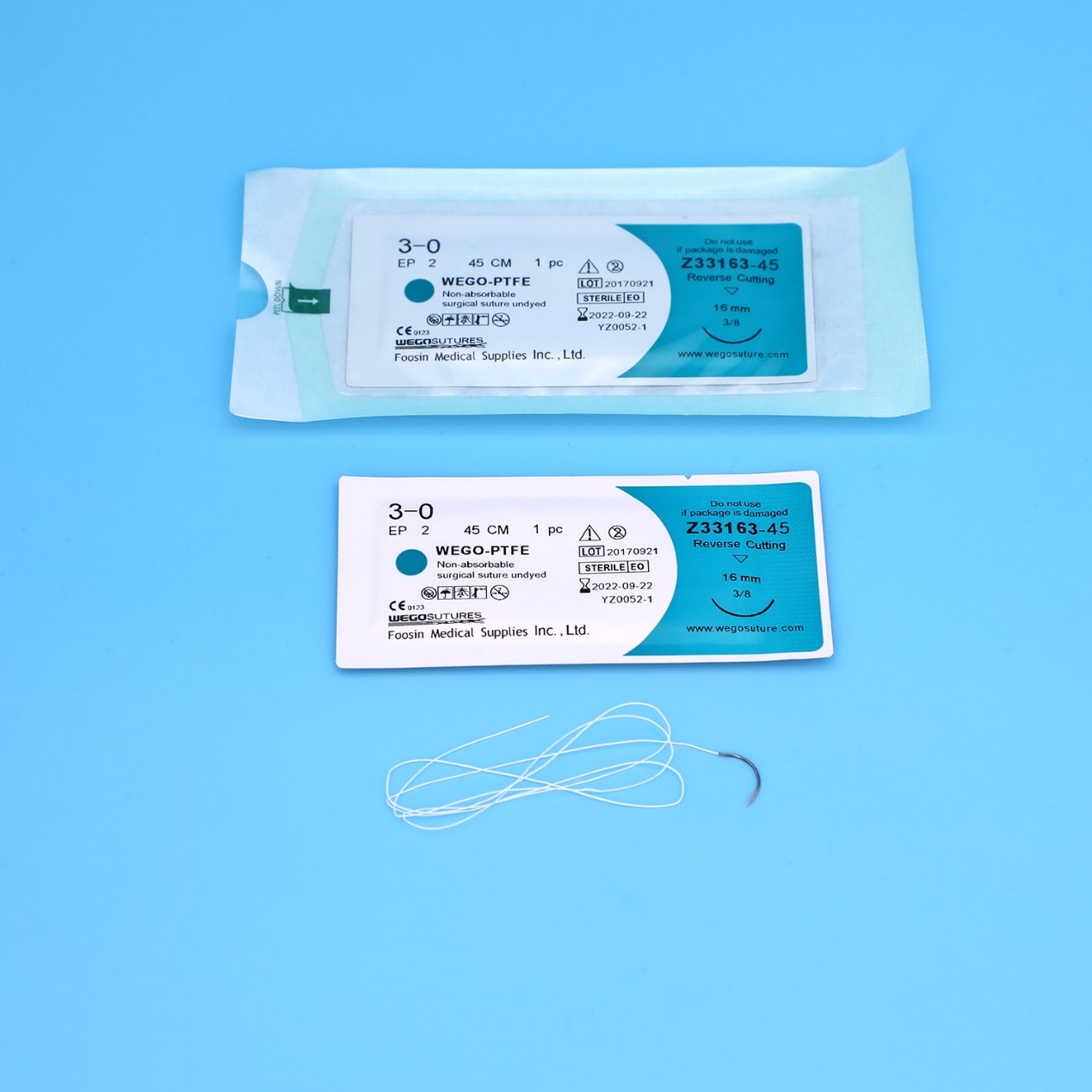 Sterile Non-Absoroable Polytetrafluoroethylene Sutures With Or Without Needle Wego-PTFE