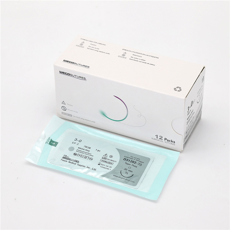 Sterile Monofilament Absoroable Polydioxanone Sutures With or Without Needle WEGO-PDO