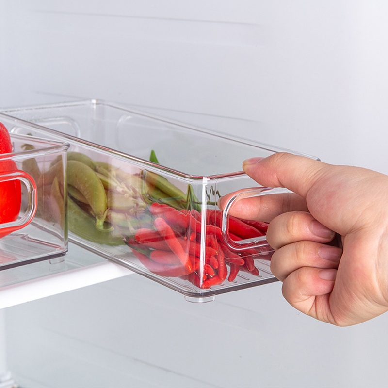Wholesale Kitchen Organizer Clear Fridge Freezer Storage Organizer Refrigerator Bins Stackable Storage