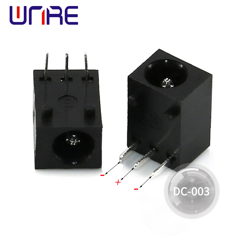 Dc power supply female socket DC003 Right Angle 2.5mm