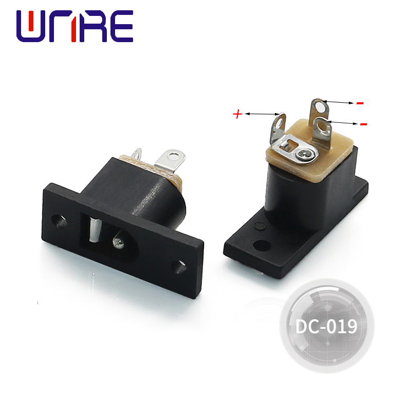 Is a DC socket for power connection DC-019 three pin