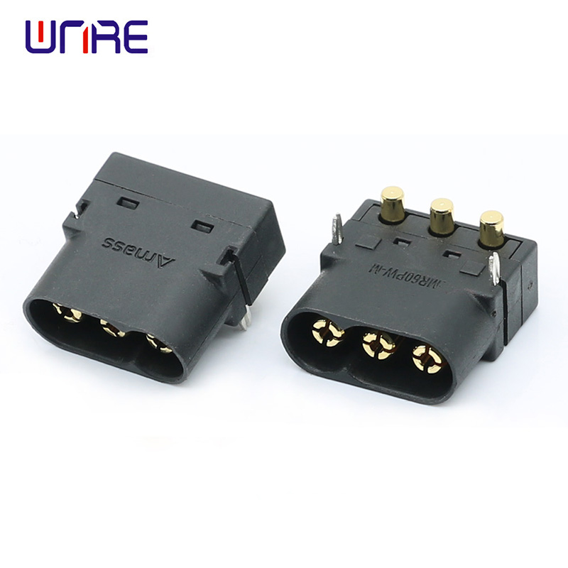 3-Core MR60PW-M Gold-plated Plug For RC Aircraft Parts 