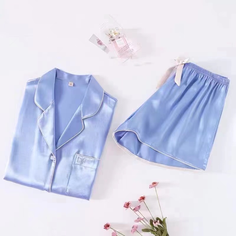 Elegant and luxurious satin nightdress set for women