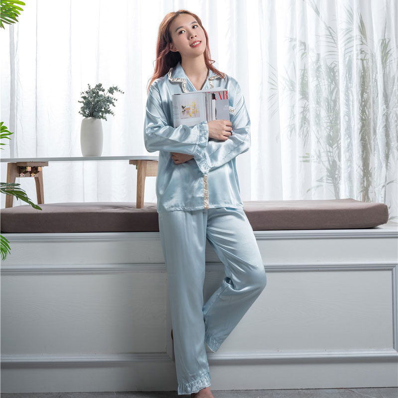 Custom wholesale new designer100% silk mulberry  sleep wear 22mm 