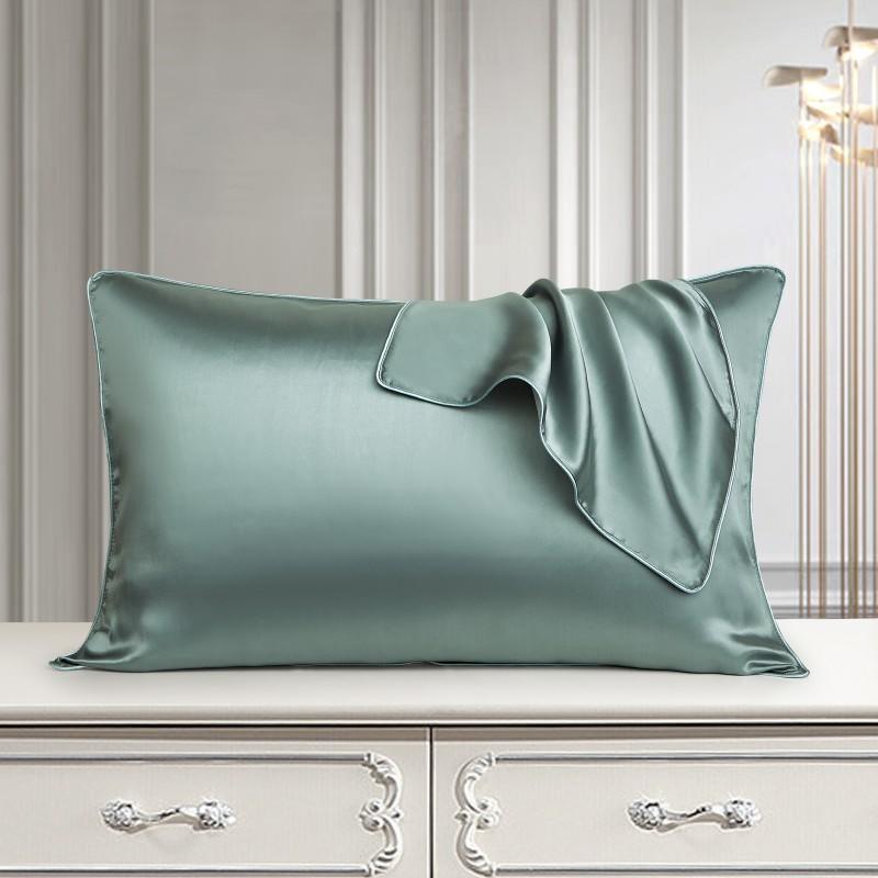 King White Mulberry Silk Beauty Pillow Cover  The D.Noble Collection