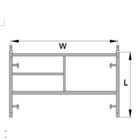 Japanese Frame Scaffolding Made of High Quality Steel