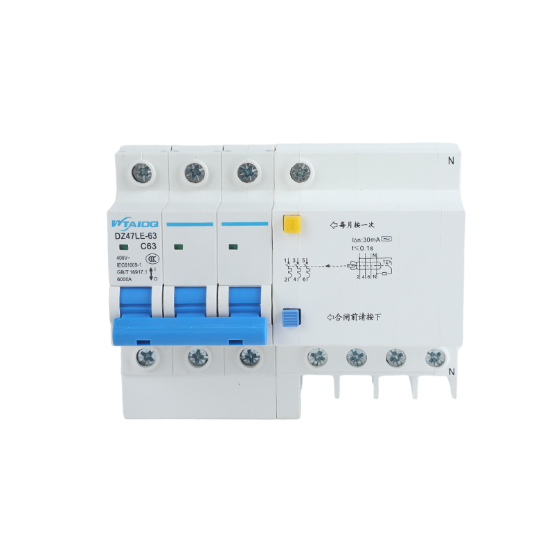 WTDQ DZ47LE-63 C63 Residual current operated circuit breaker(3P)