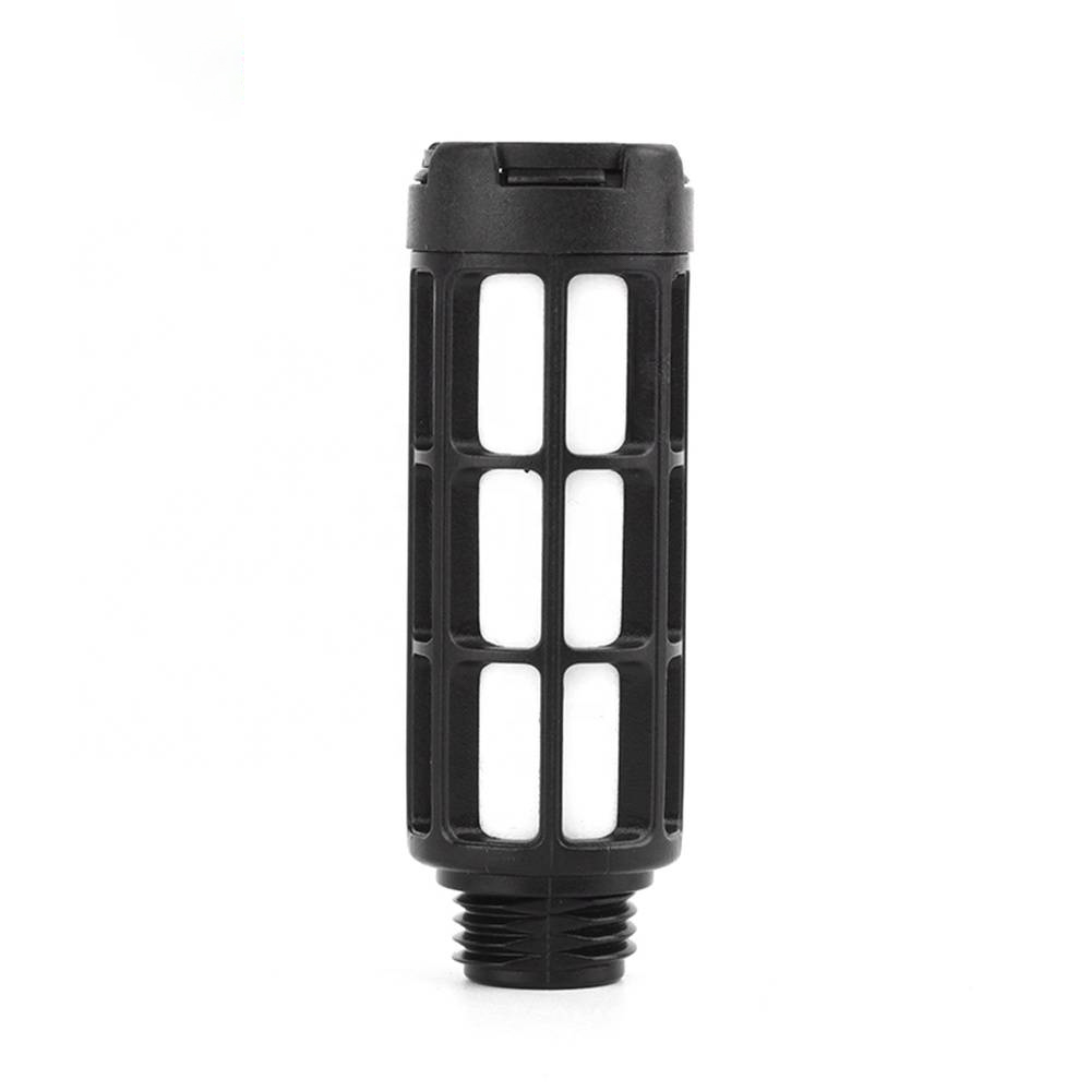 PSU Series black color pneumatic air exhaust muffler filter plastic silencer for noise reducing