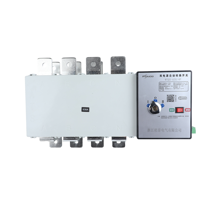 Q5-630A/4P Transfer Switch, 4 Pole Dual Power Automatic Transfer Switch Generator Changeover Switch Self Cast Conversion -50HZ