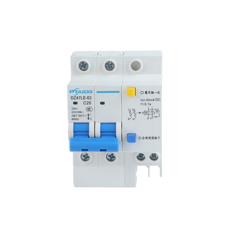 WTDQ DZ47LE-63 C20 Residual current operated circuit breaker(2P)