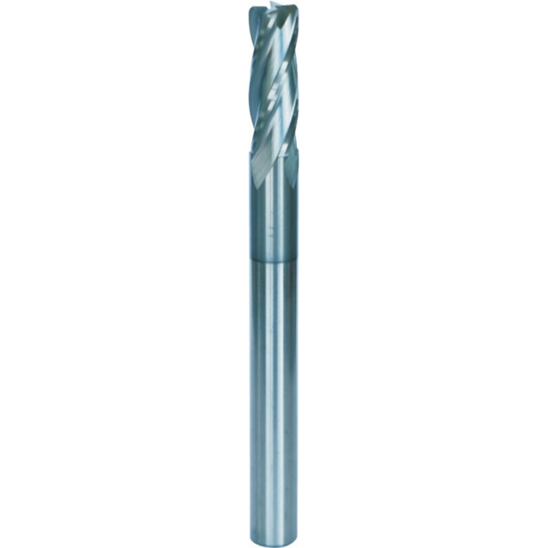 Round nose end mills with four flutes are a common cutter used for machining tasks.