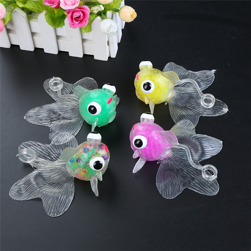 Yoyo goldfish with beads inside squishy toys