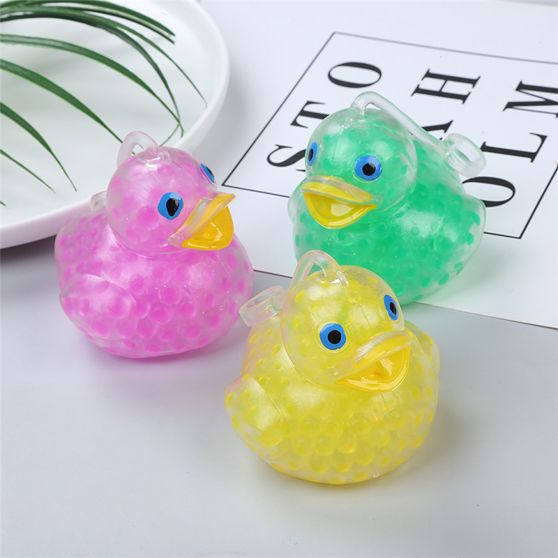 Smooth duck with beads anti stress relief toy