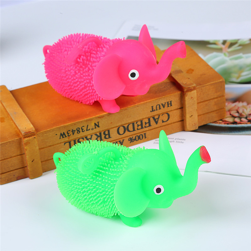 elephant glitter sensory squishy toy ball